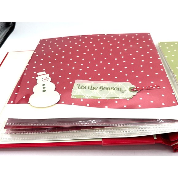 Hallmark Instant Scrapbook Christmas 20 Designed Embellished Pages Album New - Picture 10 of 16